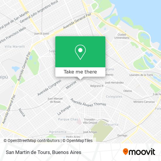 San Martin de Tours map