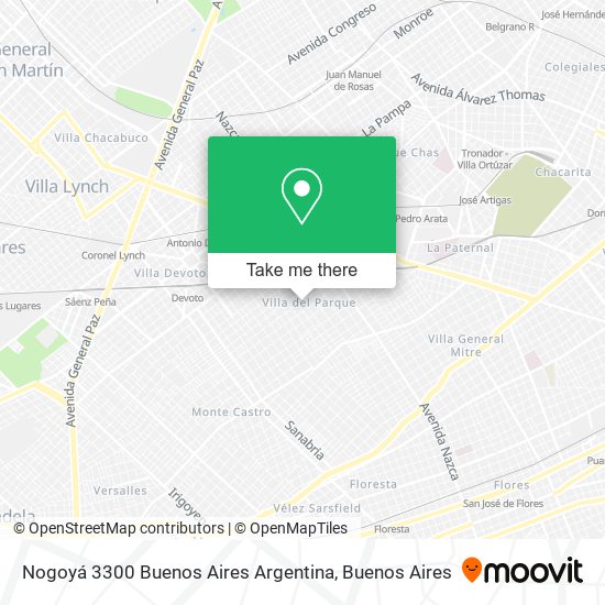 Nogoyá 3300  Buenos Aires  Argentina map
