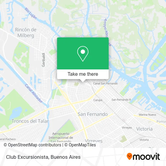 Club Excursionista map