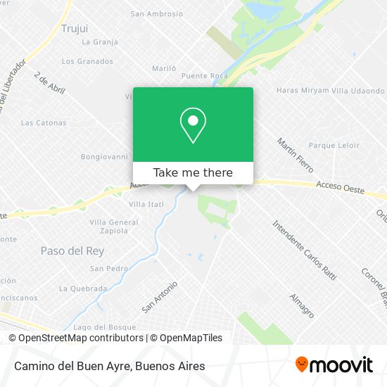 Mapa de Camino del Buen Ayre