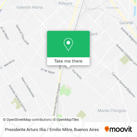 Mapa de Presidente Arturo Illia / Emilio Mitre