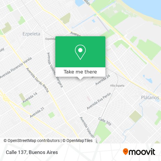 Mapa de Calle 137