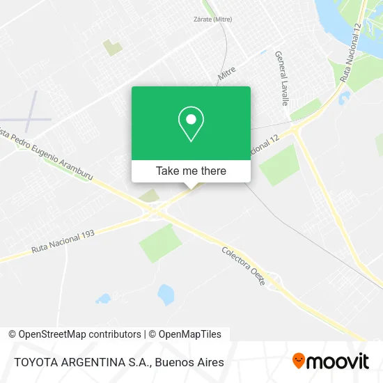 TOYOTA ARGENTINA S.A. map