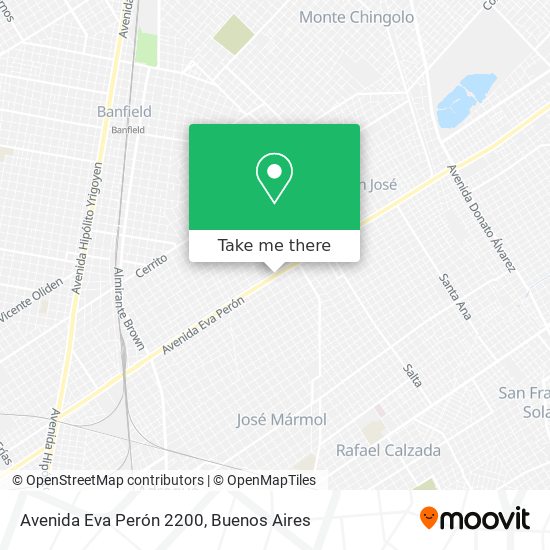 Avenida Eva Perón 2200 map