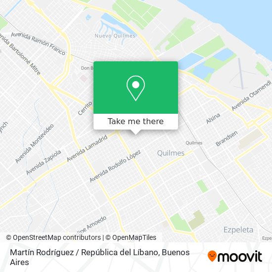 Martín Rodríguez / República del Líbano map