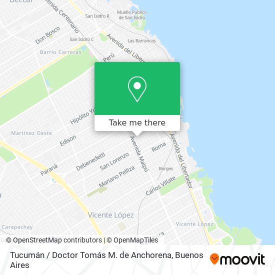 Tucumán / Doctor Tomás M. de Anchorena map