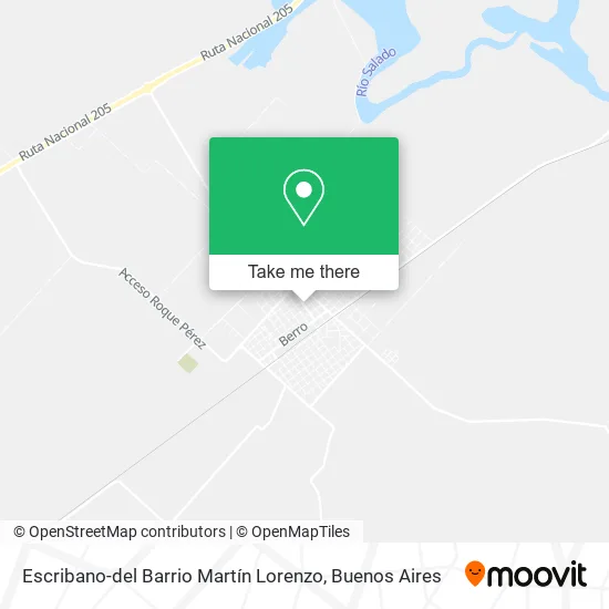 Escribano-del Barrio Martín Lorenzo map