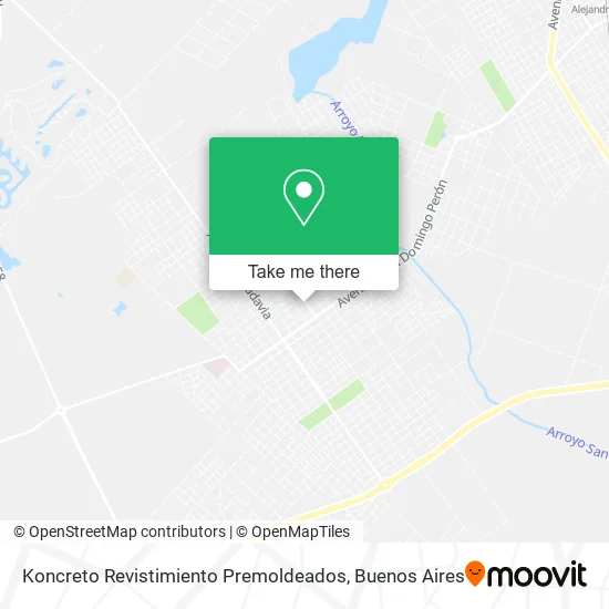 Mapa de Koncreto Revistimiento Premoldeados