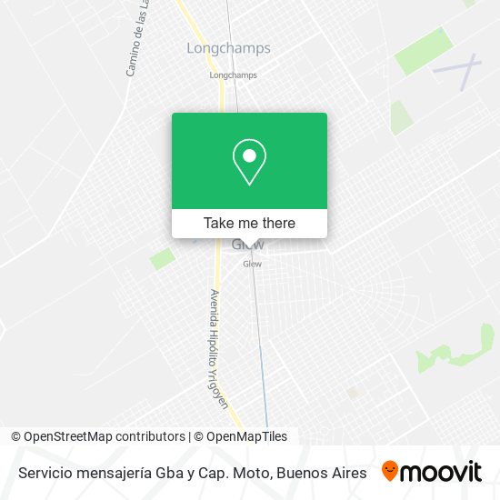Mapa de Servicio mensajería Gba y Cap. Moto
