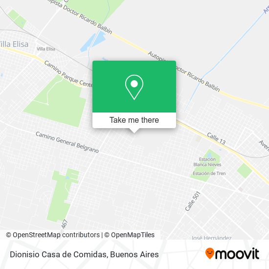 Dionisio Casa de Comidas map
