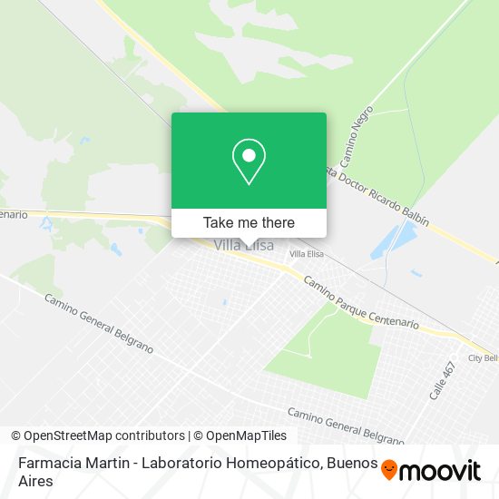 Mapa de Farmacia Martin - Laboratorio Homeopático