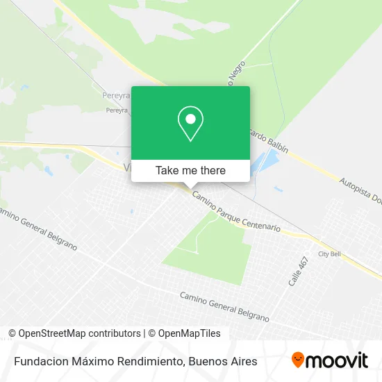 Fundacion Máximo Rendimiento map