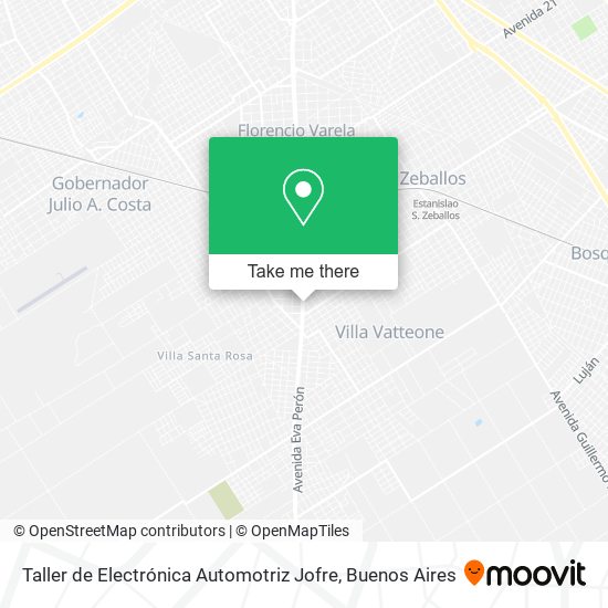 Mapa de Taller de Electrónica Automotriz Jofre