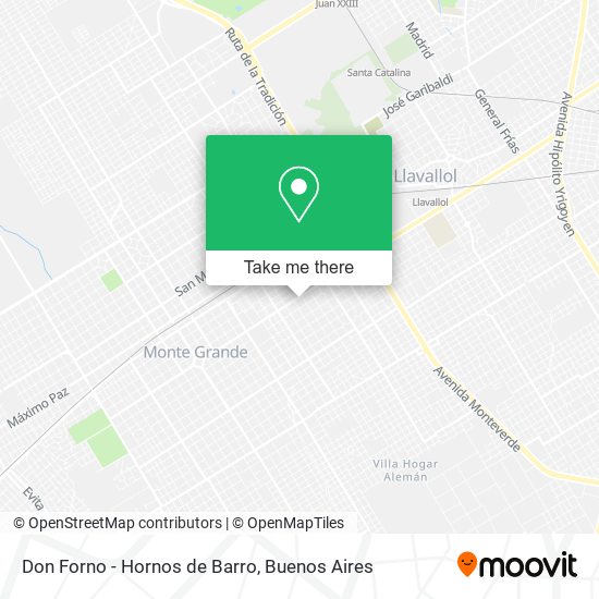 Mapa de Don Forno - Hornos de Barro