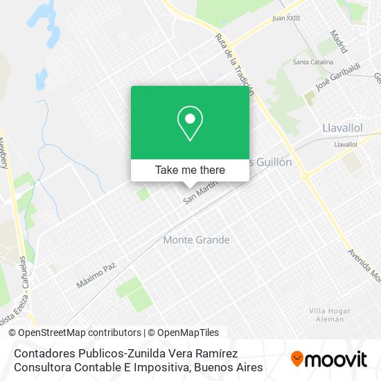 Mapa de Contadores Publicos-Zunilda Vera Ramírez Consultora Contable E Impositiva