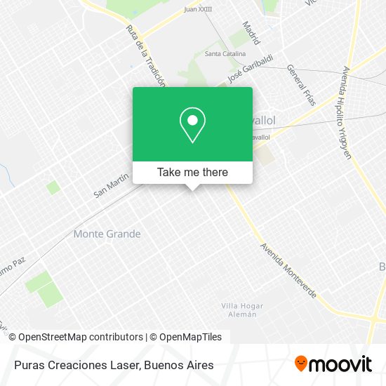 Puras Creaciones Laser map