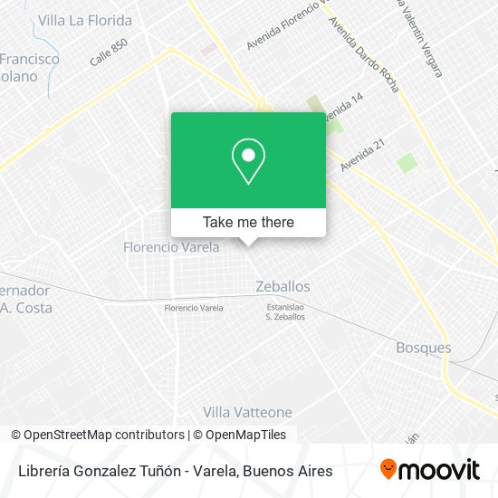 Mapa de Librería Gonzalez Tuñón - Varela