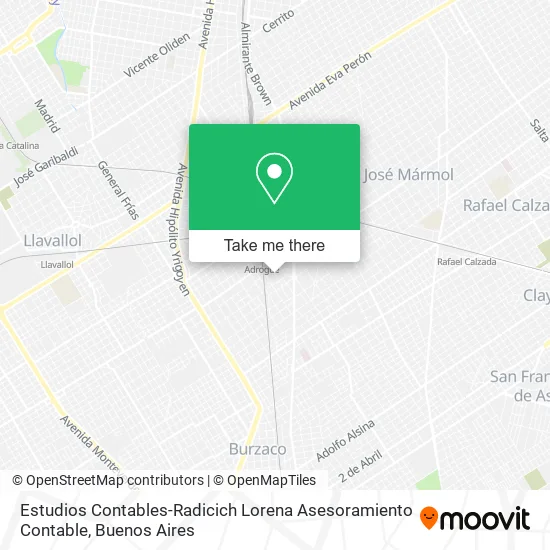 Estudios Contables-Radicich Lorena Asesoramiento Contable map