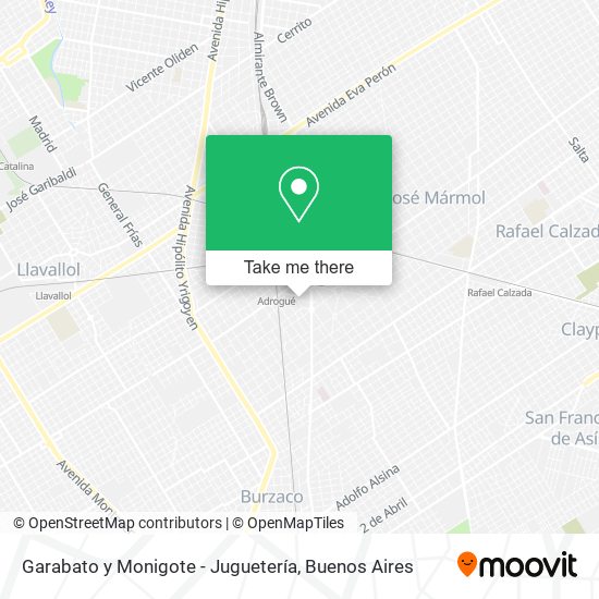 Mapa de Garabato y Monigote - Juguetería