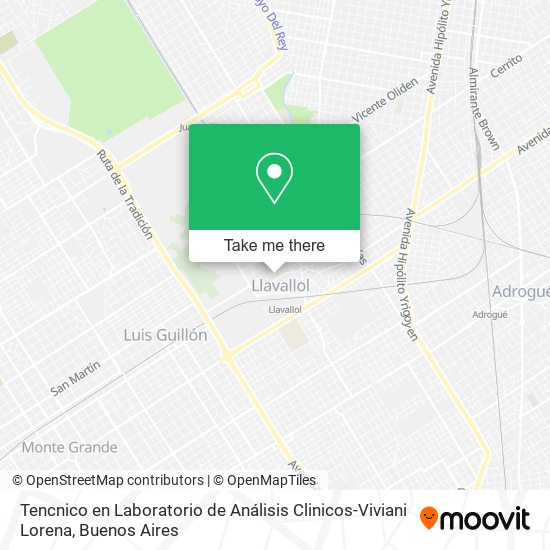 Tencnico en Laboratorio de Análisis Clinicos-Viviani Lorena map