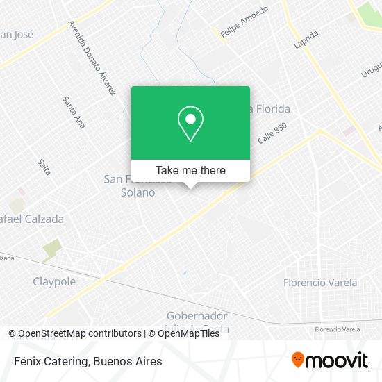Fénix Catering map