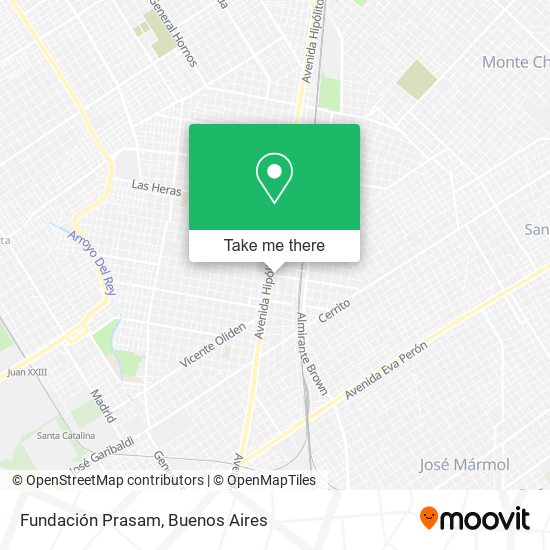 Fundación Prasam map