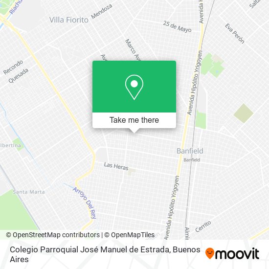 Colegio Parroquial José Manuel de Estrada map