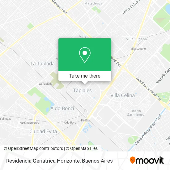 Mapa de Residencia Geriátrica Horizonte