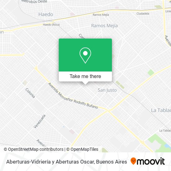 Aberturas-Vidriería y Aberturas Oscar map