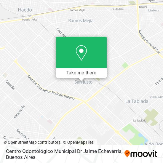 Mapa de Centro Odontológico Municipal Dr Jaime Echeverria