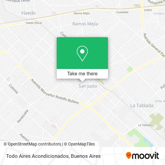 Todo Aires Acondicionados map