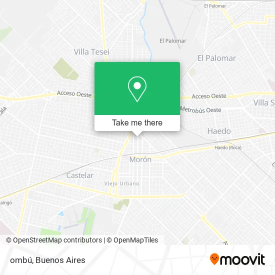 Mapa de ombú