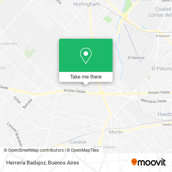 Herrería Badajoz map