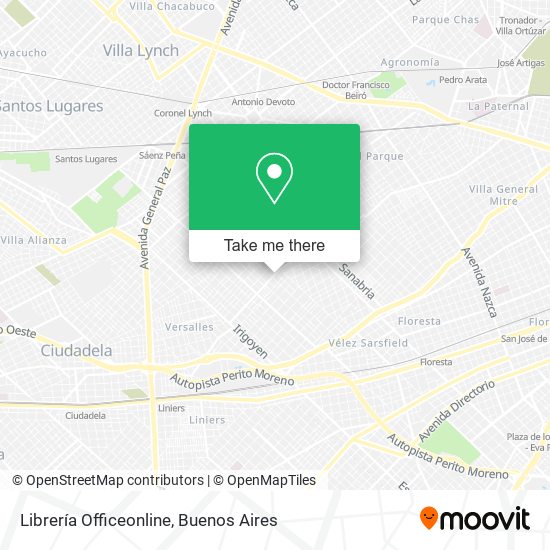 Mapa de Librería Officeonline