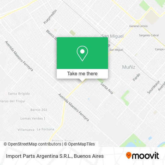 Mapa de Import Parts Argentina S.R.L.