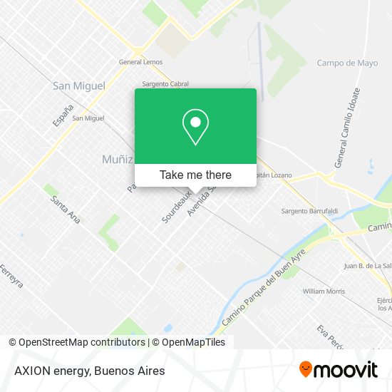 Mapa de AXION energy