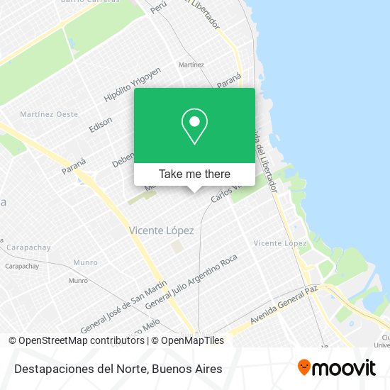 Destapaciones del Norte map