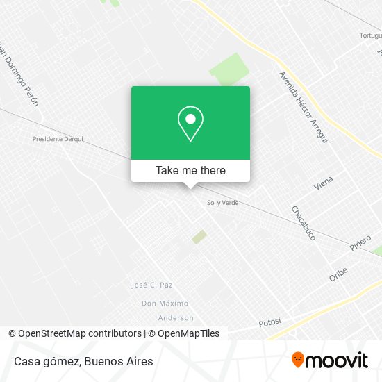 Casa gómez map