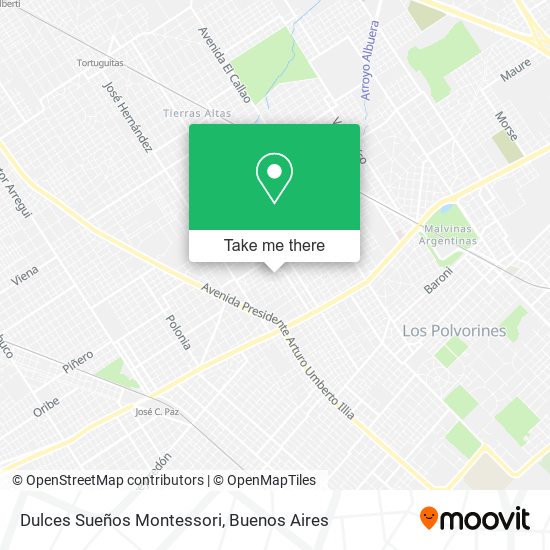 Dulces Sueños Montessori map