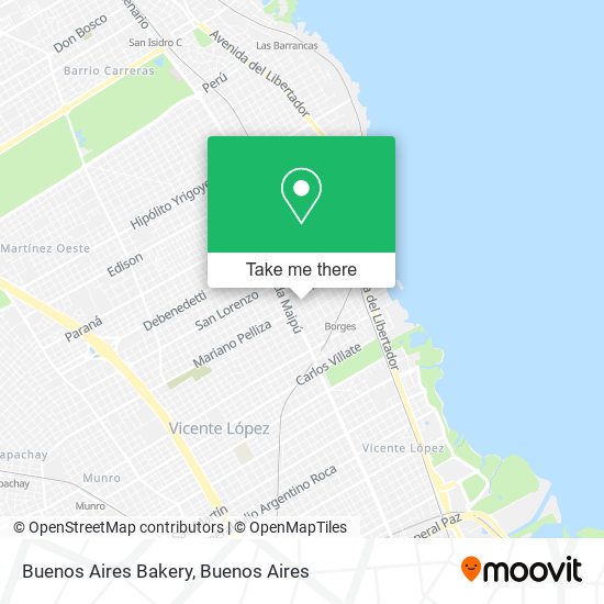 Mapa de Buenos Aires Bakery