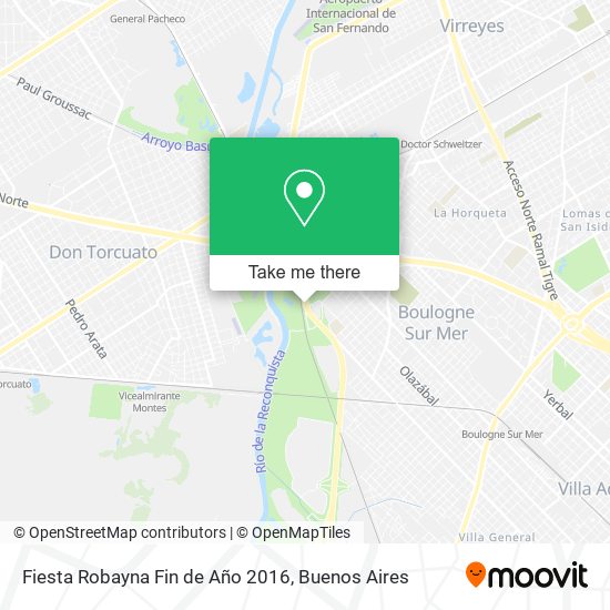 Fiesta Robayna Fin de Año 2016 map