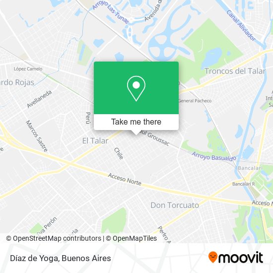 Díaz de Yoga map