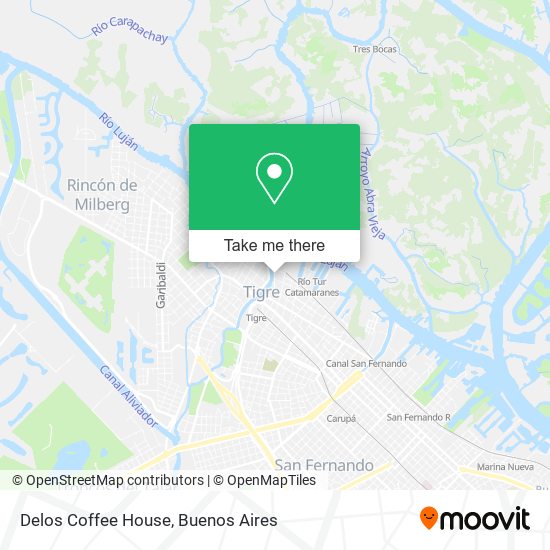 Delos Coffee House map