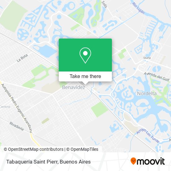 Mapa de Tabaquería Saint Pierr
