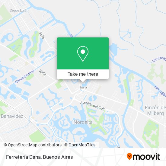 Ferretería Dana map