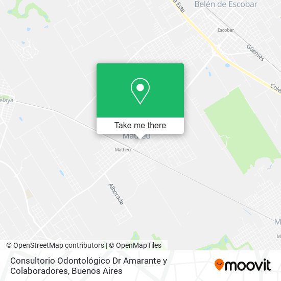 Consultorio Odontológico Dr Amarante y Colaboradores map