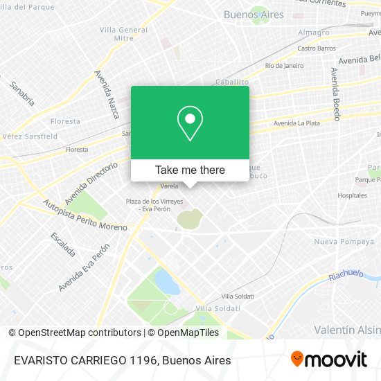 EVARISTO CARRIEGO 1196 map