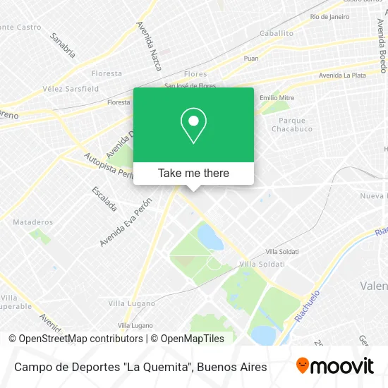 Campo de Deportes "La Quemita" map