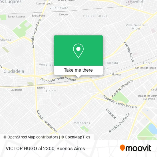 VICTOR HUGO al 2300 map