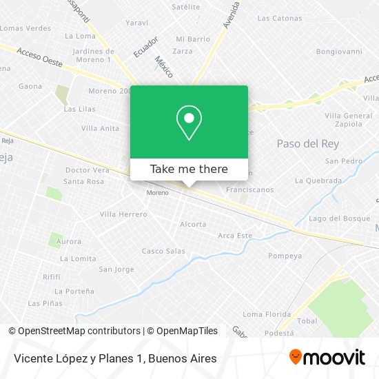 Vicente López y Planes 1 map